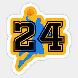 basket-ball 24 Sticker